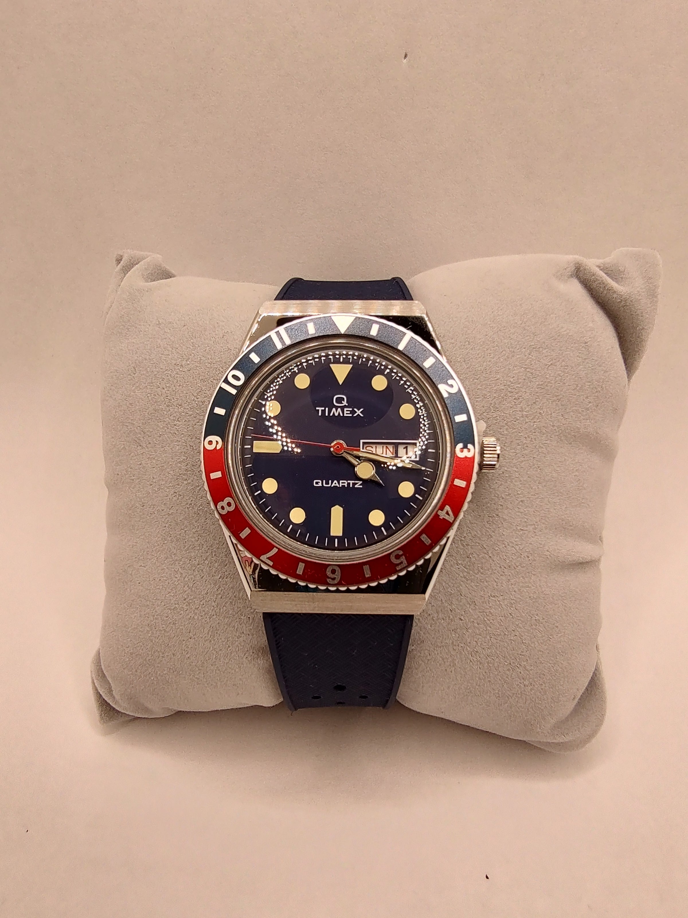 Rubber Strap Timex Q Reissue Watch Q Timex 38mm Synthetic Rubber